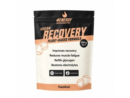 4ENERGY Recovery Vegan Formula 900 g – veganski napitek, lešnik in vanilija