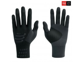 Compressport 3D Thermo Gloves Black – črne zimske tekaške rokavice