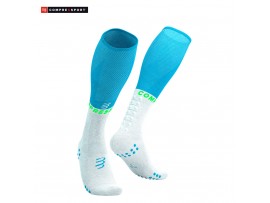 Compressport Full Socks Oxygen – modro-zelene kompresijske nogavice