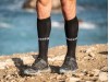 Compressport Full Socks Run Black – kompresijske tekaške nogavice