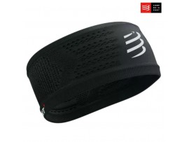 Compressport Headband On/Off Black/White – široki naglavni trak 8,5 cm