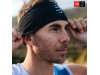 Široki naglavni trak Compressport Headband On/Off Black/White, 8,5 cm