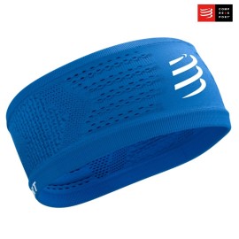 Compressport Headband On/Off Blue – široki naglavni trak 8,5 cm