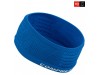 Moder uniseks naglavni trak Compressport Headband On/Off Blue, 8,5 cm