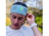 Široki naglavni trak Compressport Headband On/Off Ether, 8,5 cm