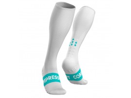 Compressport kompresijske nogavice RACE FULL SOCKS OXYGEN WHITE