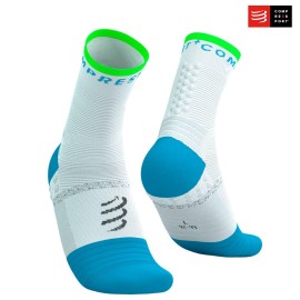 Compressport Nogavice Pro Marathon Socks V2.0 NEON MODRA / BELA