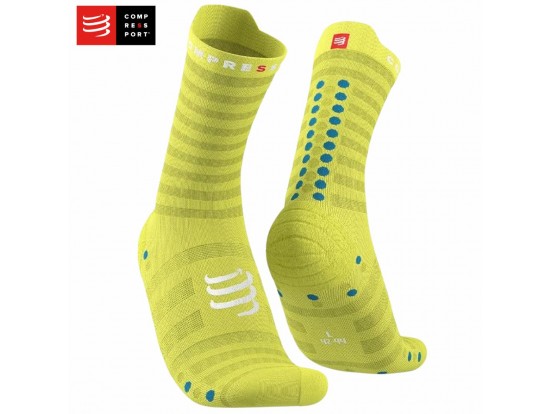 Compressport Pro Racing Socks V4.0 RUN nogavice – lime