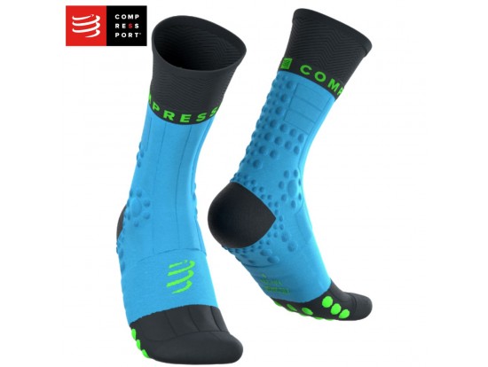 Compressport Pro Racing Socks Winter Trail – Norse Blue/Black zimske trail nogavice