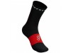 Compressport Ultra Trail Socks V2 – črno-rdeče trail nogavice