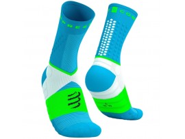 Compressport Ultra Trail Socks V2 – modro-zelene trail nogavice