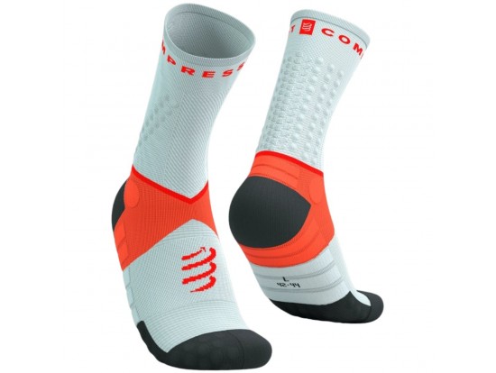 Compressport Ultra Trail Socks V2 – sivo-vijolične trail nogavice