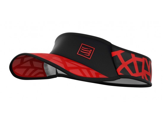 Compressport Ultralight Vizir za zaščito pred soncem RED/BLACK