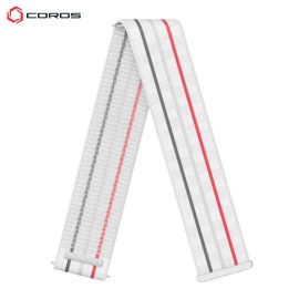 COROS 22 mm najlonski pašček – bel, dolga izvedba (Long)