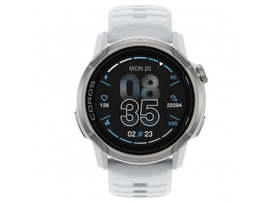 COROS APEX 4 42 mm – bela GPS športna ura s silikonskim paščkom