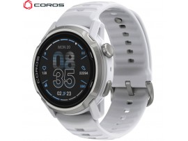 COROS APEX 4 46 mm – gorska GPS športna ura z globalnimi zemljevidi, dual-frequency GPS, safirnim steklom in titanom Bela