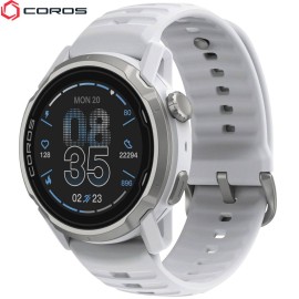 COROS APEX 4 46 mm – gorska GPS športna ura z globalnimi zemljevidi, dual-frequency GPS, safirnim steklom in titanom Bela