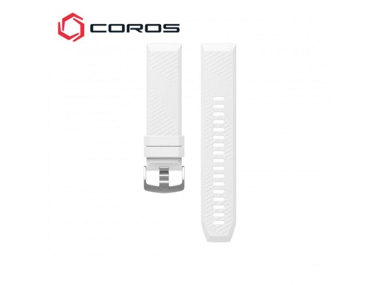COROS  APEX, PACE 2 silikonski pašček 22mm bela