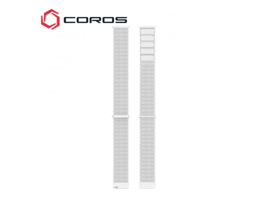 COROS  PACE 2, APEX 42mm najlonski pašček 22mm bela