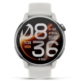 COROS PACE 4 Pro GPS ura – bela s silikonskim paščkom