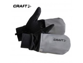 CRAFT Rokavice HYBRID WEATHER SILVER/BLACK