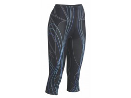 CW-X KOMPRESIJSKE HLAČE REVOLUTION- 3/4 - ŽENSKE ČRNO-MODRE Odprodaja -50%
