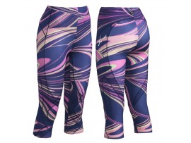 CW-X Kompresijske hlače StabilyX - 3/4 - Purple Lava Print Odprodaja -60%