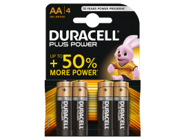 DURACELL PLUS POWER ALKALINE AA LR6 MN1500 4 kosi