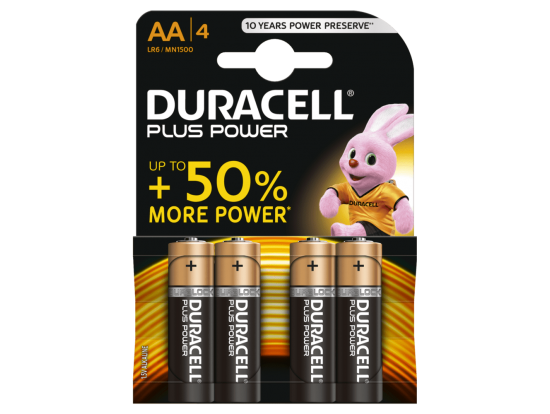 DURACELL PLUS POWER ALKALINE AA LR6 MN1500 4 kosi