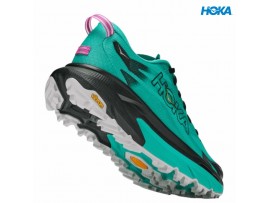 HOKA Mafate 5 BCQ ženski ultra trail tekaški copati – Black / Electric Aqua