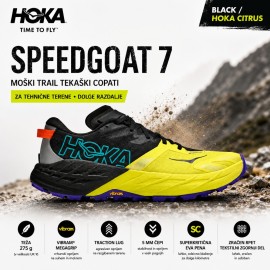 HOKA Speedgoat 7 BHK moški trail tekaški copati