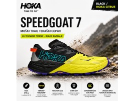 HOKA Speedgoat 7 BHK moški trail tekaški copati