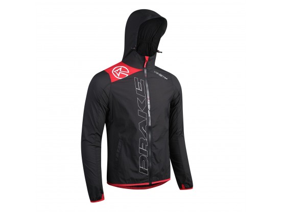 KINETIK SPORTS - DRAKE anorak, vetrovka za tek in pohodništvo UNISEX BLACK odprodaja -40%