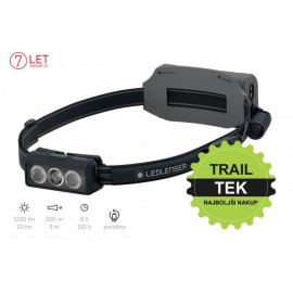 LED LENSER Naglavna svetilka NEO9R 1200 LUMNOV črna trail tek