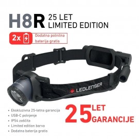 Ledlenser H8R Dark Blue – naglavna svetilka LIMITED EDITION, 25 let garancije*