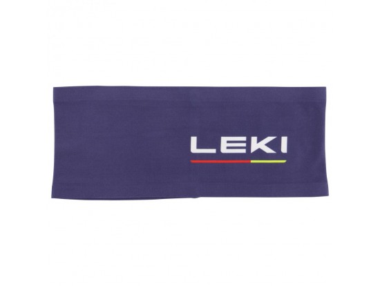 LEKI 4-SEASON HEADBAND trak NAVY BLUE-WHITE moder