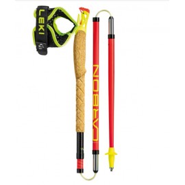 LEKI ULTRATRAIL FX.ONE RACE rdečo-ćrne zložljive karbonske tekmovalno tekaške palice 65225851115