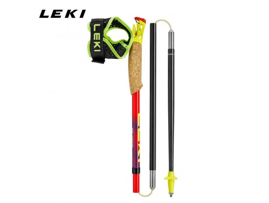 LEKI ULTRATRAIL FX.ONE – zložljive karbonske trail palice, rdeče-vijolično-črne