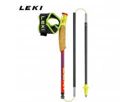 LEKI ULTRATRAIL FX.ONE SUPERLITE rdeče-vijolično črne zložljive karbonske tekmovalno tekaške palice 