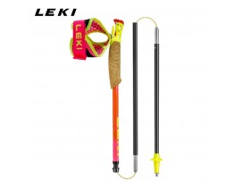 LEKI ULTRATRAIL FX.ONE SUPERLITE rozno-oranžne črne zložljive karbonske tekmovalno tekaške palice 