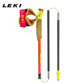 LEKI ULTRATRAIL FX.ONE SUPERLITE rozno-oranžne črne zložljive karbonske tekmovalno tekaške palice 