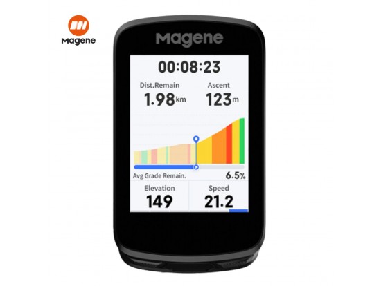 Magene C606  GPS kolesarski računalnik ClimbPro, zemljevid, STRAVA