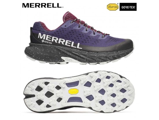 Ženski nepremočljivi trail tekaški copati Merrell Agility Peak 5 GTX v barvi Arcane-Violet