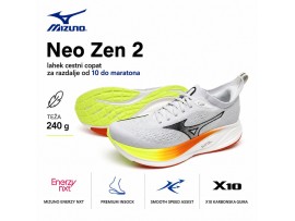 Mizuno NEO ZEN 2 - lahek cestni copat za maraton 240g odprodaja -25%
