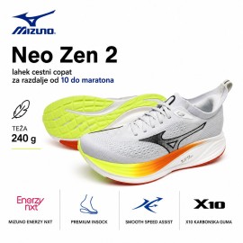Mizuno NEO ZEN 2 - lahek cestni copat za maraton 240g odprodaja -25%
