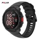 POLAR Street X Night Black – unisex GPS športna ura z LED-svetilko, črna