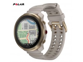 POLAR Vantage M3 Greige Sand – unisex GPS športna ura z zemljevidi, bež