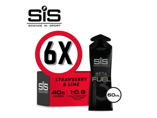 SiS BETA FUEL  gel 60 ml jagoda limeta 6 kosov 