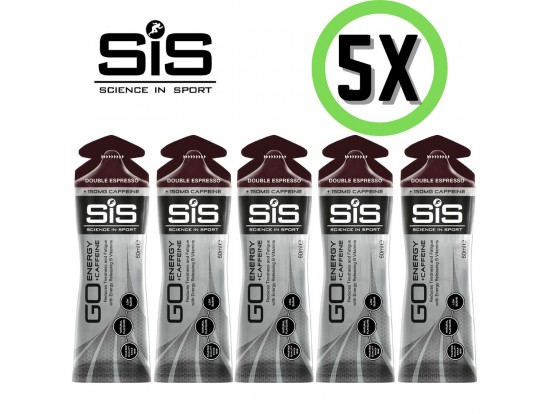 SiS GO Gel + kofein Double Espresso 150 mg kofeina 5 KOSOV 