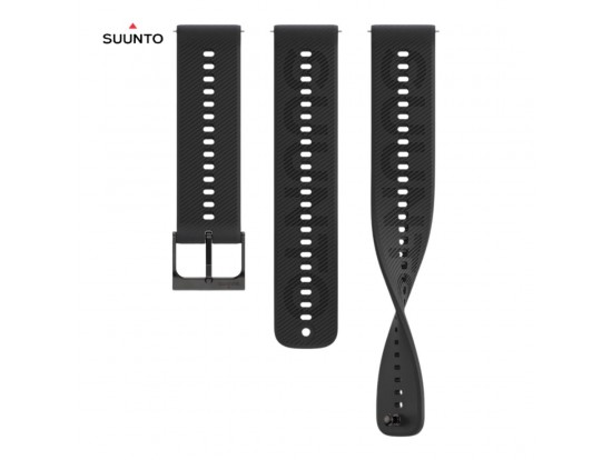 SUUNTO Athletic 6 22 mm All Black – silikonski pašček S + M, črn